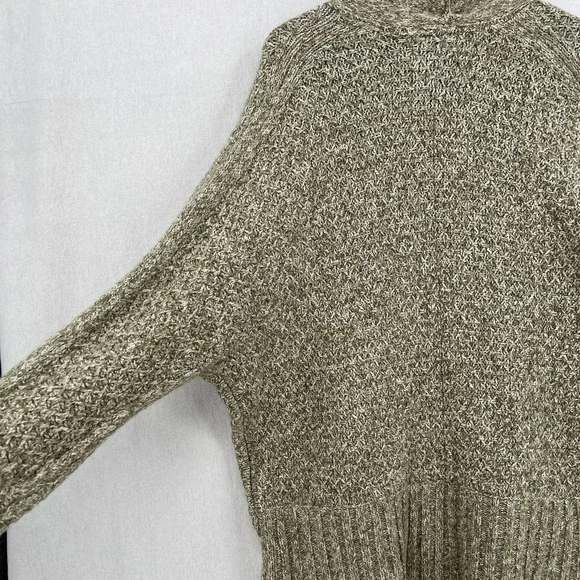 ANTHROPOLOGIE ANGEL OF THE NORTH Sweater Womens Large Green Open Knit Cardigan - Picture 4 of 10